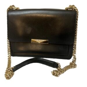 Michael Kors Black Crossbody Bag with Gold Chain